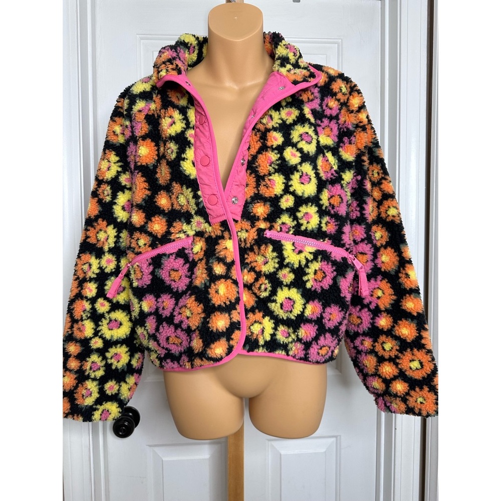 Free People Hit The Slopes Printed Fleece Jacket - Picture 6 of 10